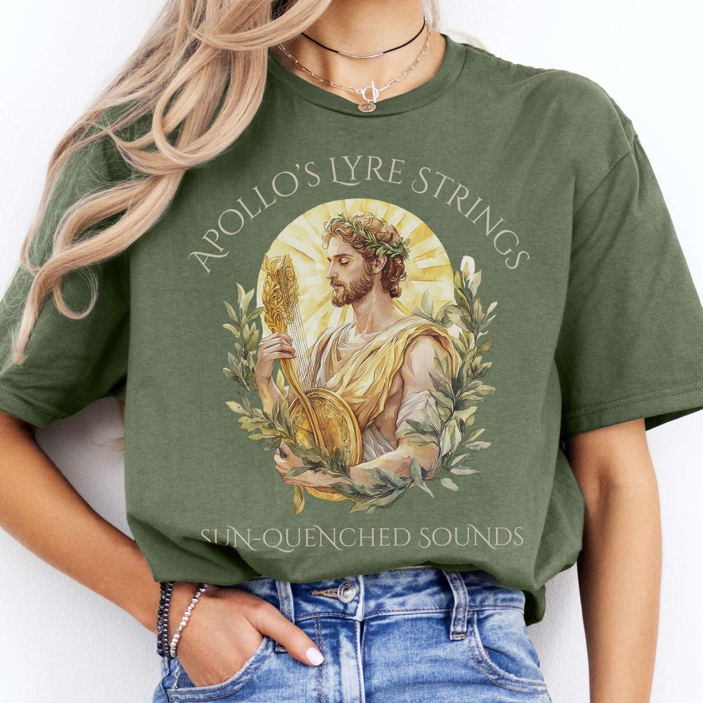 T-Shirts Apollo's Lyre Strings Mythology T-Shirt The Mystic Eden