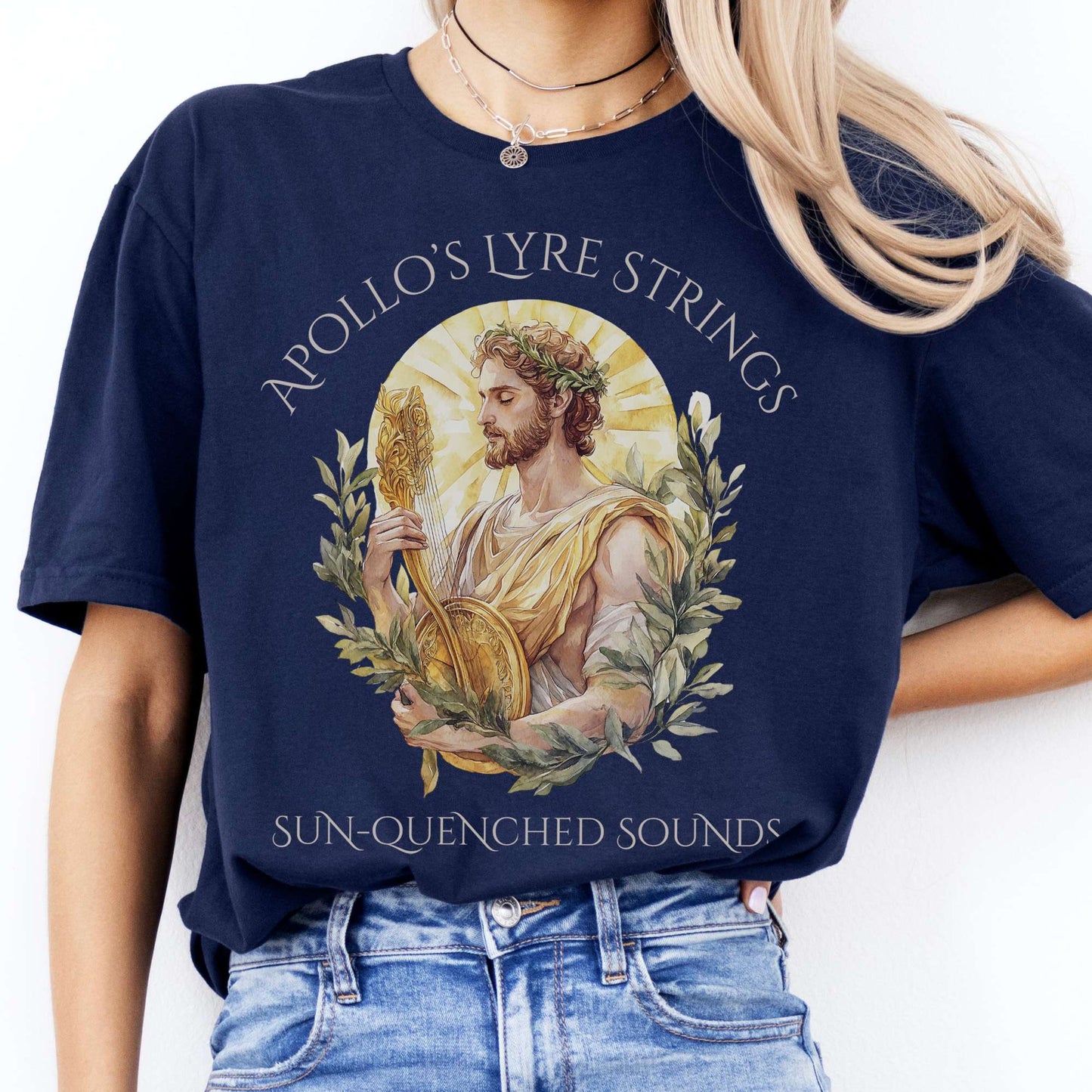 T-Shirts Apollo's Lyre Strings Mythology T-Shirt The Mystic Eden