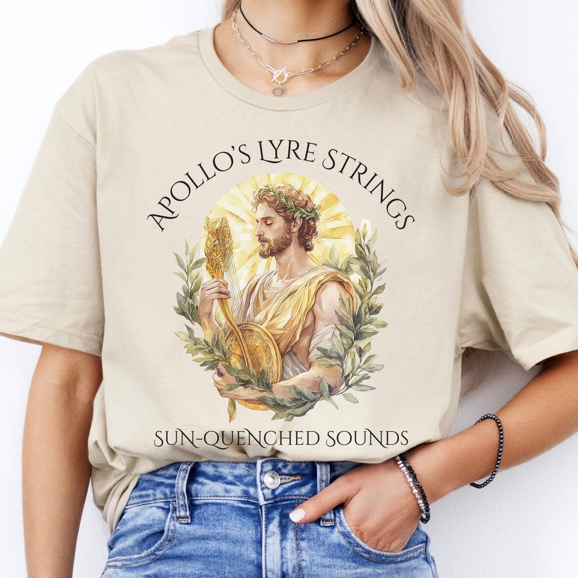 T-Shirts Apollo's Lyre Strings Mythology T-Shirt The Mystic Eden