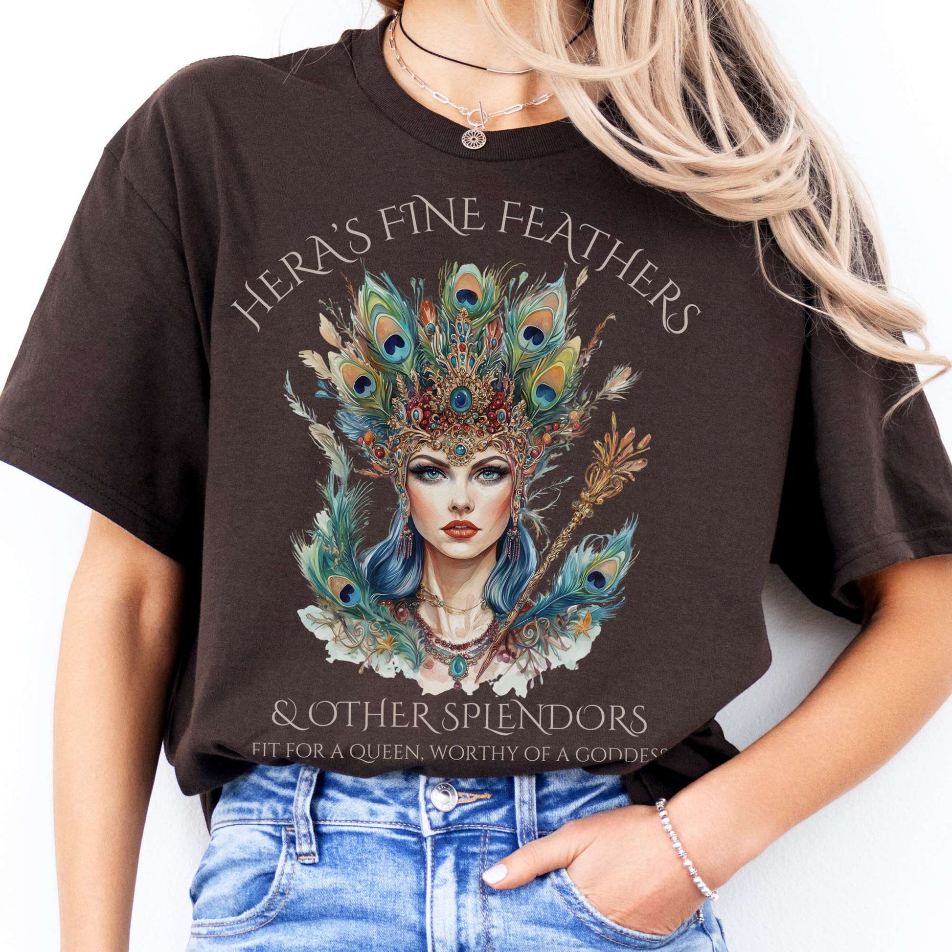 T-Shirts Hera’s Fine Feathers & Other Splendors T-Shirt The Mystic Eden