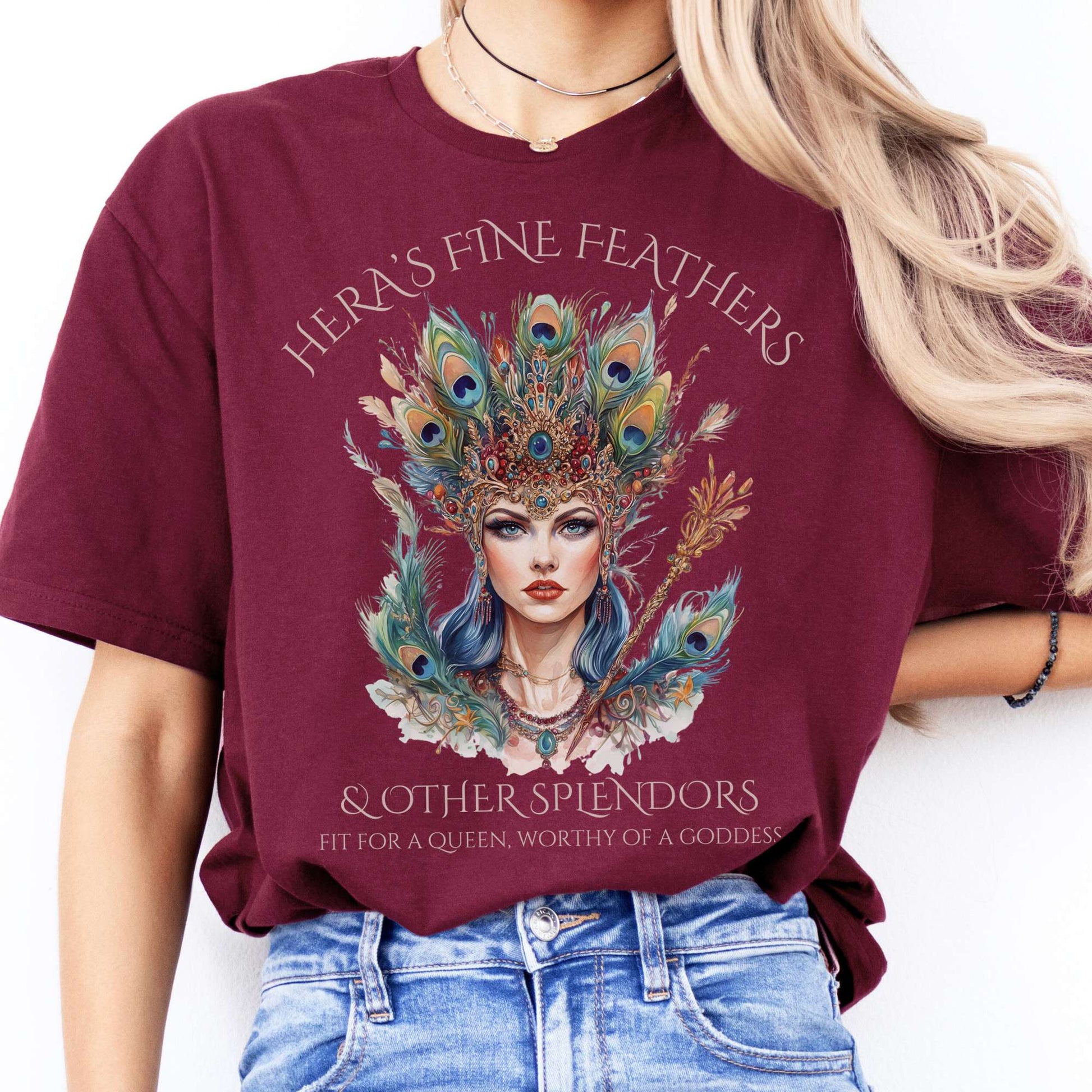 T-Shirts Hera’s Fine Feathers & Other Splendors T-Shirt The Mystic Eden