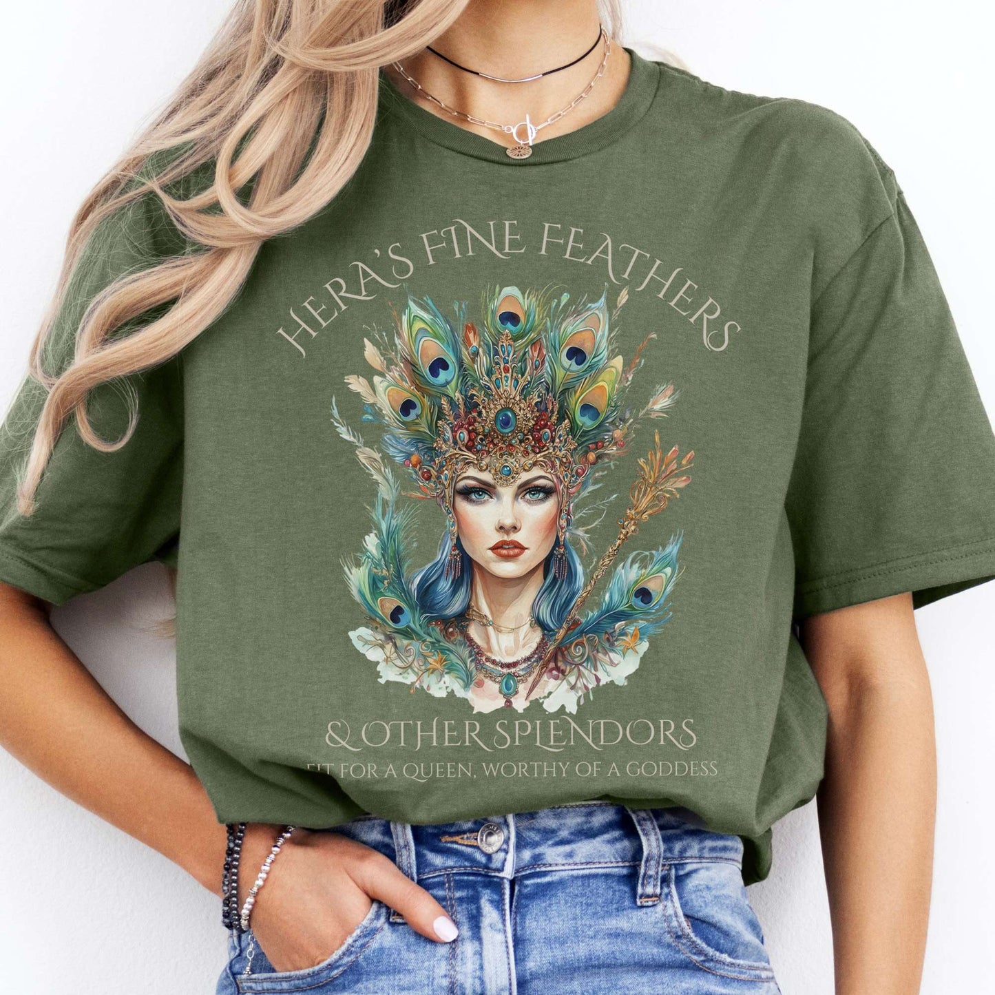 T-Shirts Hera’s Fine Feathers & Other Splendors T-Shirt The Mystic Eden
