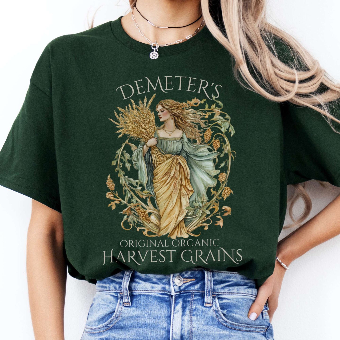 T-Shirts Demeter's Original Organic Harvest Grains T-Shirt The Mystic Eden