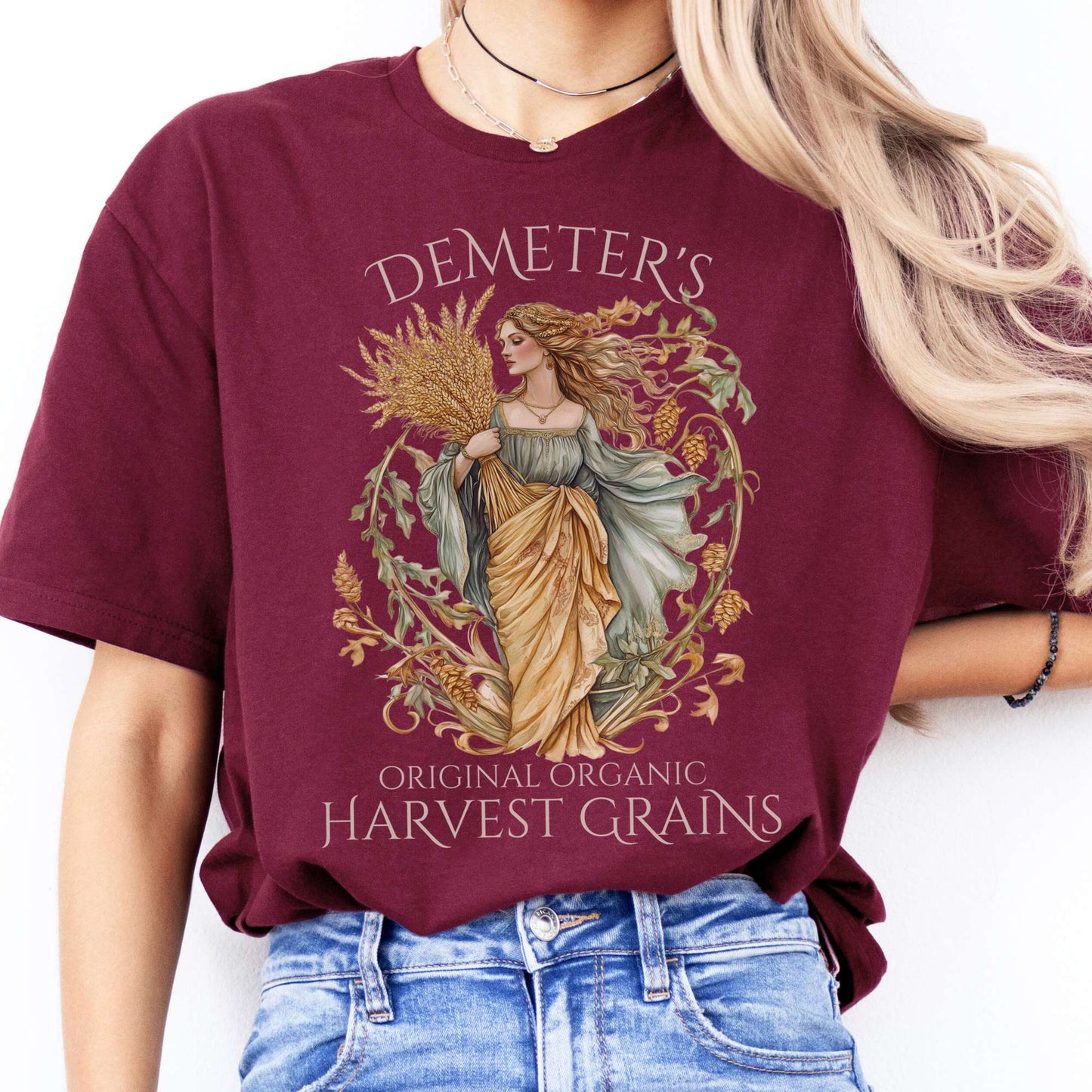 T-Shirts Demeter's Original Organic Harvest Grains T-Shirt The Mystic Eden