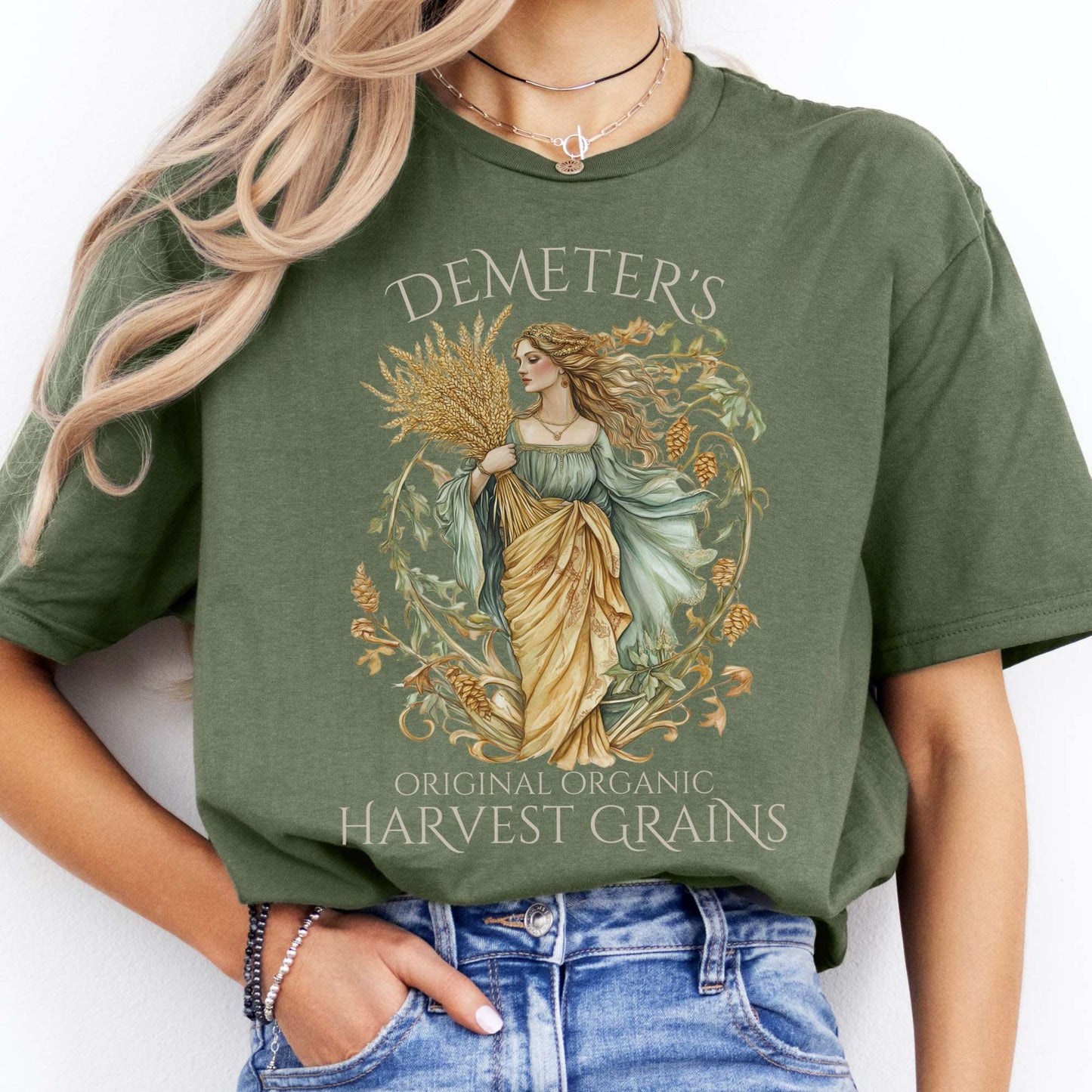 T-Shirts Demeter's Original Organic Harvest Grains T-Shirt The Mystic Eden