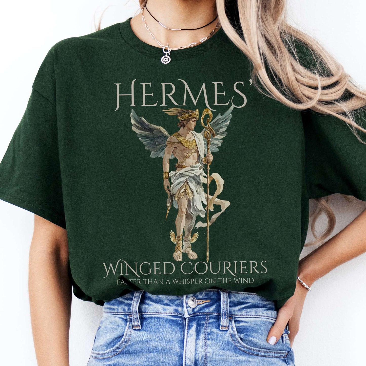 T-Shirts Hermes' Winged Couriers T-Shirt The Mystic Eden