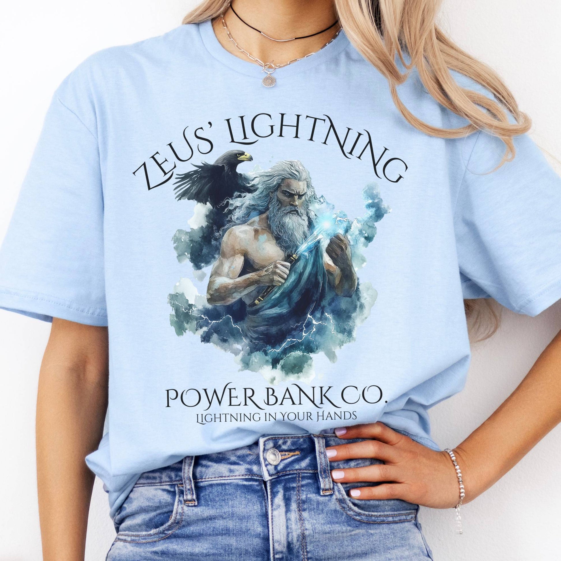 T-Shirt Zeus' Lightning Power Bank Co. T-Shirt The Mystic Eden
