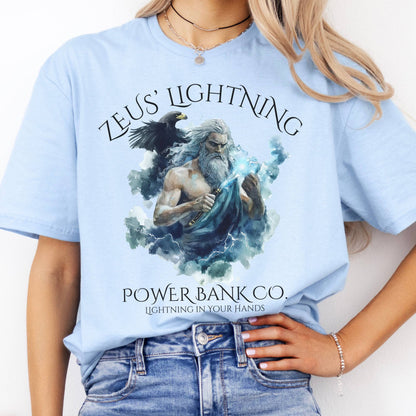 T-Shirt Zeus' Lightning Power Bank Co. T-Shirt The Mystic Eden