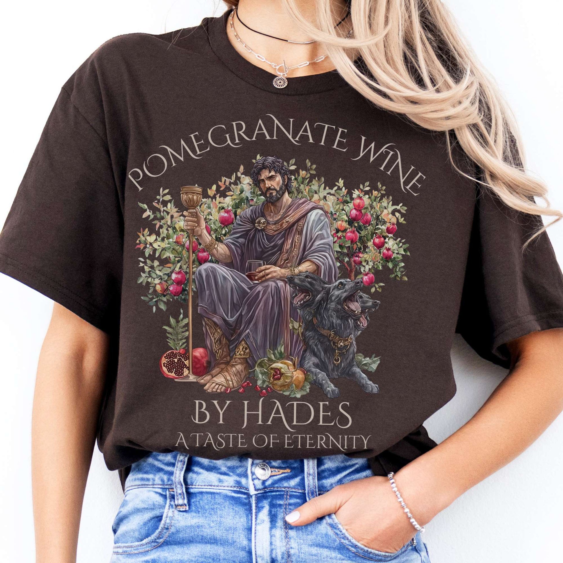 T-Shirts Pomegranate Wine A Taste of Eternity T-Shirt The Mystic Eden
