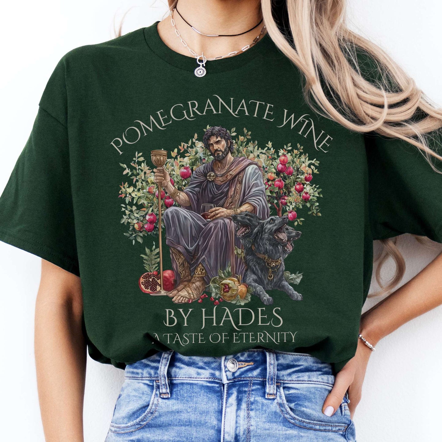 T-Shirts Pomegranate Wine A Taste of Eternity T-Shirt The Mystic Eden