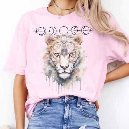 T-Shirts Mystical White Tiger T-Shirt The Mystic Eden