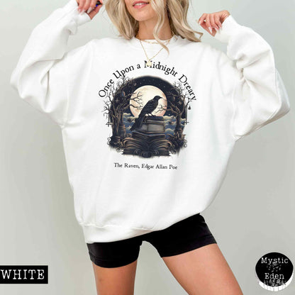 Edgar Allan Poe Sweatshirt - Once upon a midnight dreary