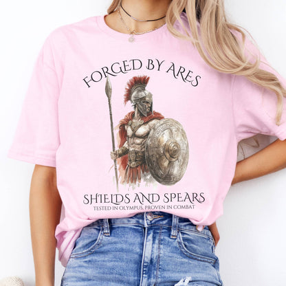 T-Shirts Forged By Ares Shields And Spears T-Shirt The Mystic Eden