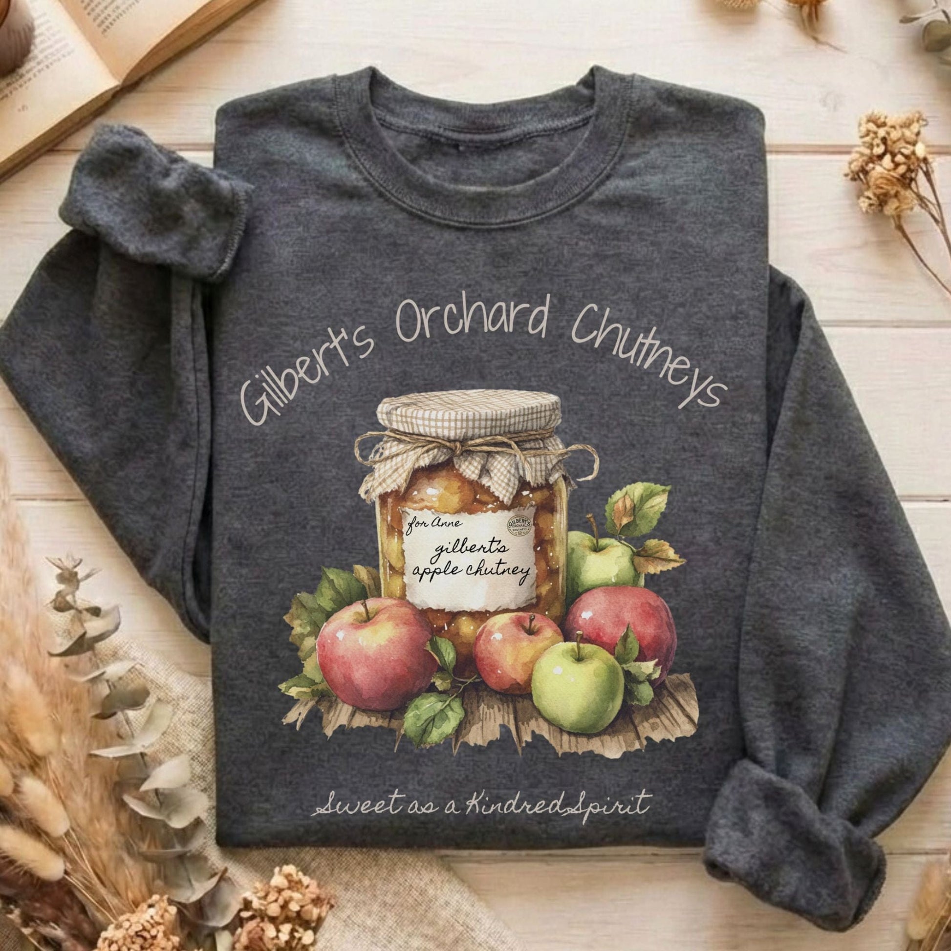 Sweatshirt Dark Heather / S Gilbert's Orchard Chutneys Anne of Green Gables Sweatshirt The Mystic Eden