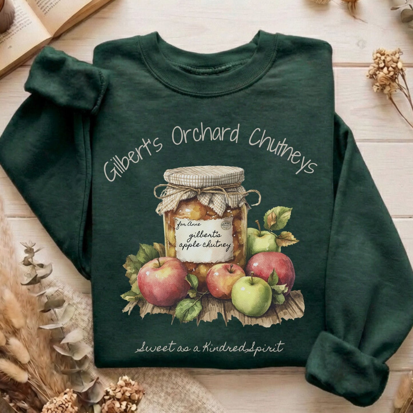 Sweatshirt Forest Green / S Gilbert's Orchard Chutneys Anne of Green Gables Sweatshirt The Mystic Eden