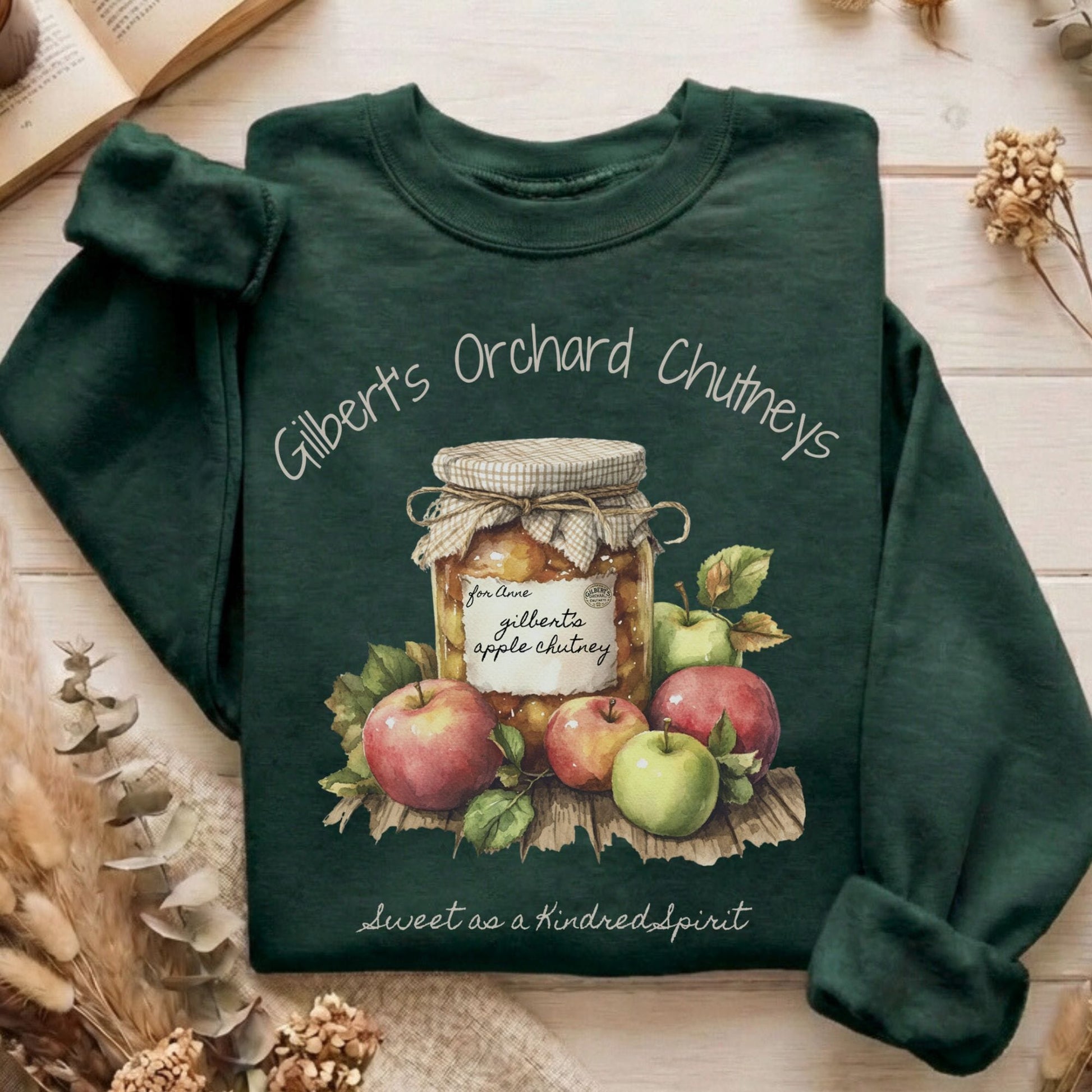 Sweatshirt Forest Green / S Gilbert's Orchard Chutneys Anne of Green Gables Sweatshirt The Mystic Eden