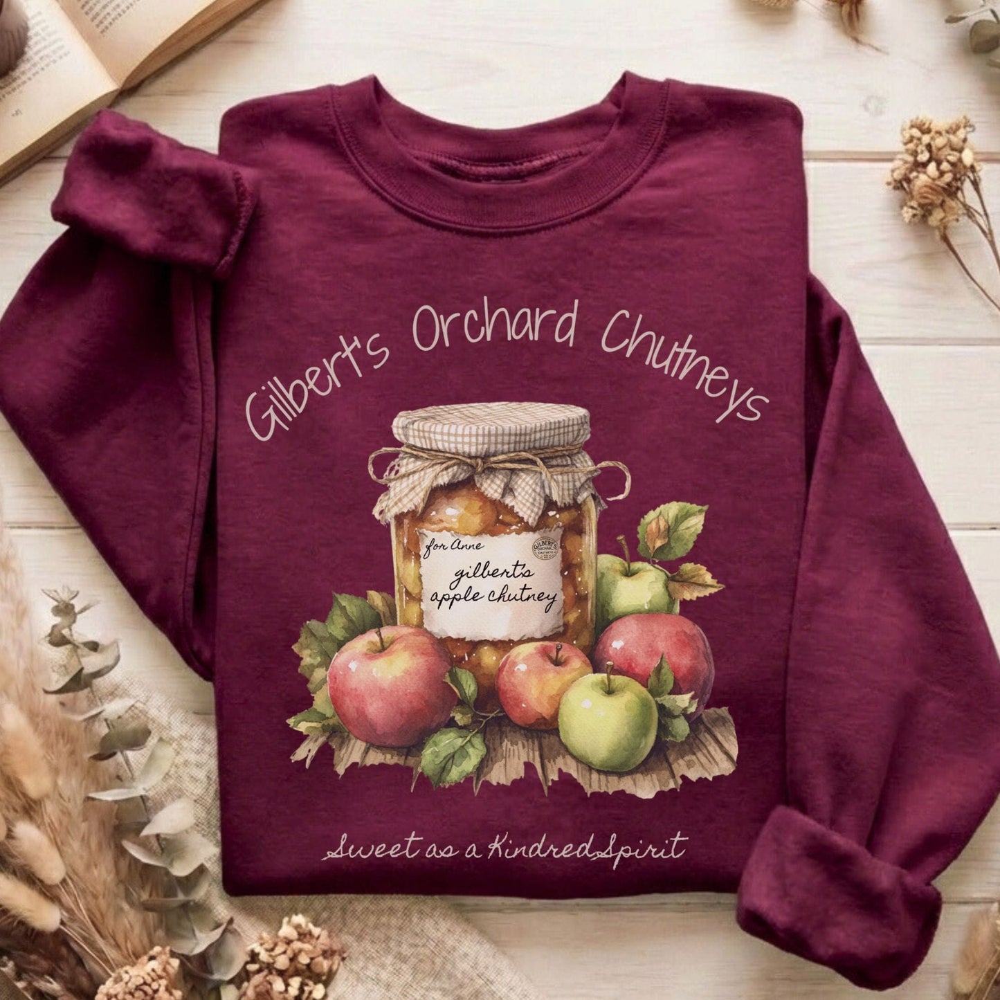 Sweatshirt Maroon / S Gilbert's Orchard Chutneys Anne of Green Gables Sweatshirt The Mystic Eden