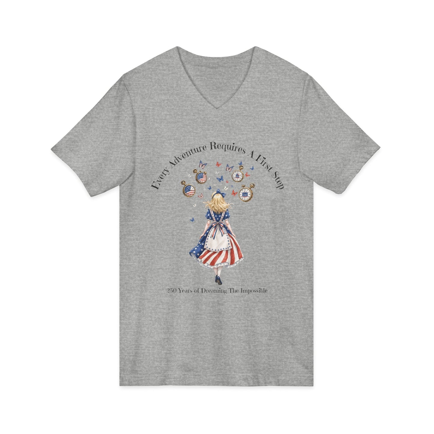 V-neck 250 Years of Dreaming the Impossible American Alice V-Neck The Mystic Eden