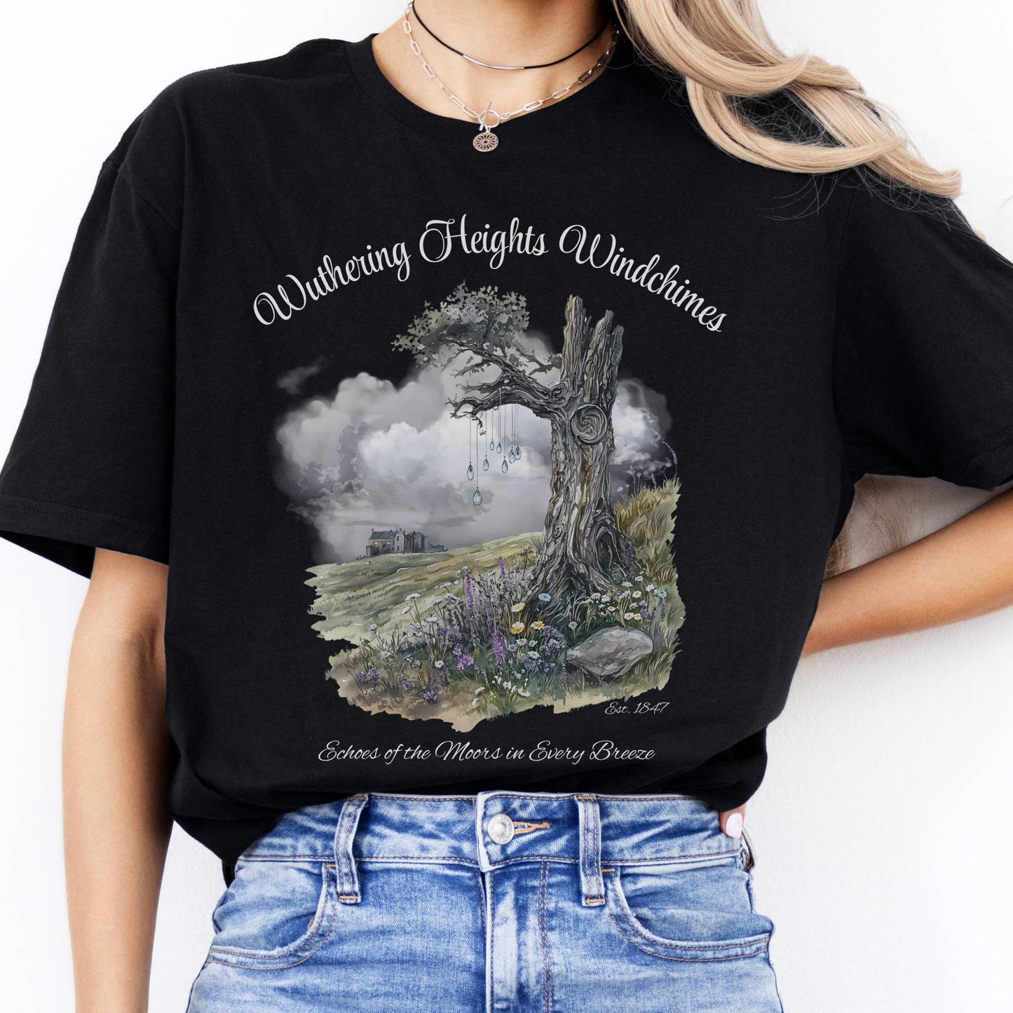 T-Shirts Wuthering Heights Windchimes Brontë T-Shirt The Mystic Eden