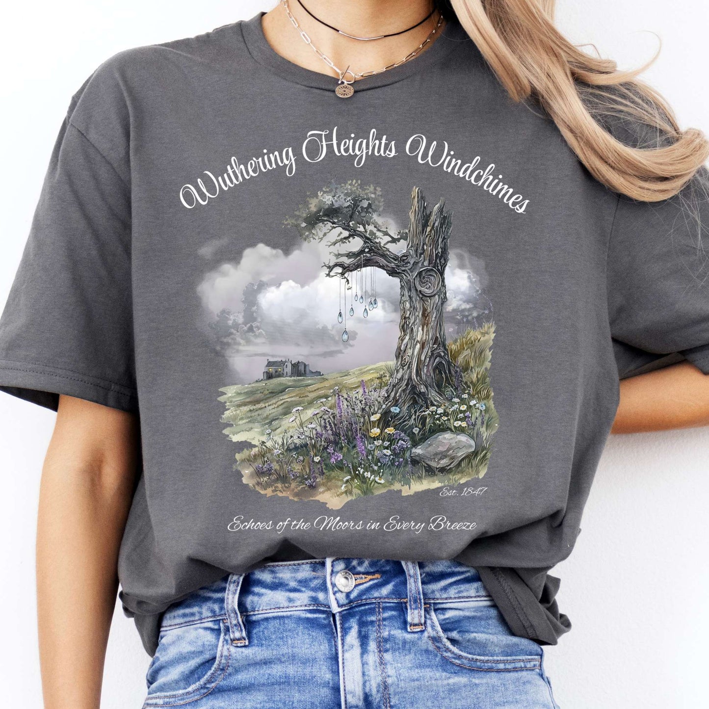 T-Shirts Wuthering Heights Windchimes Brontë T-Shirt The Mystic Eden