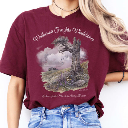 T-Shirts Wuthering Heights Windchimes Brontë T-Shirt The Mystic Eden