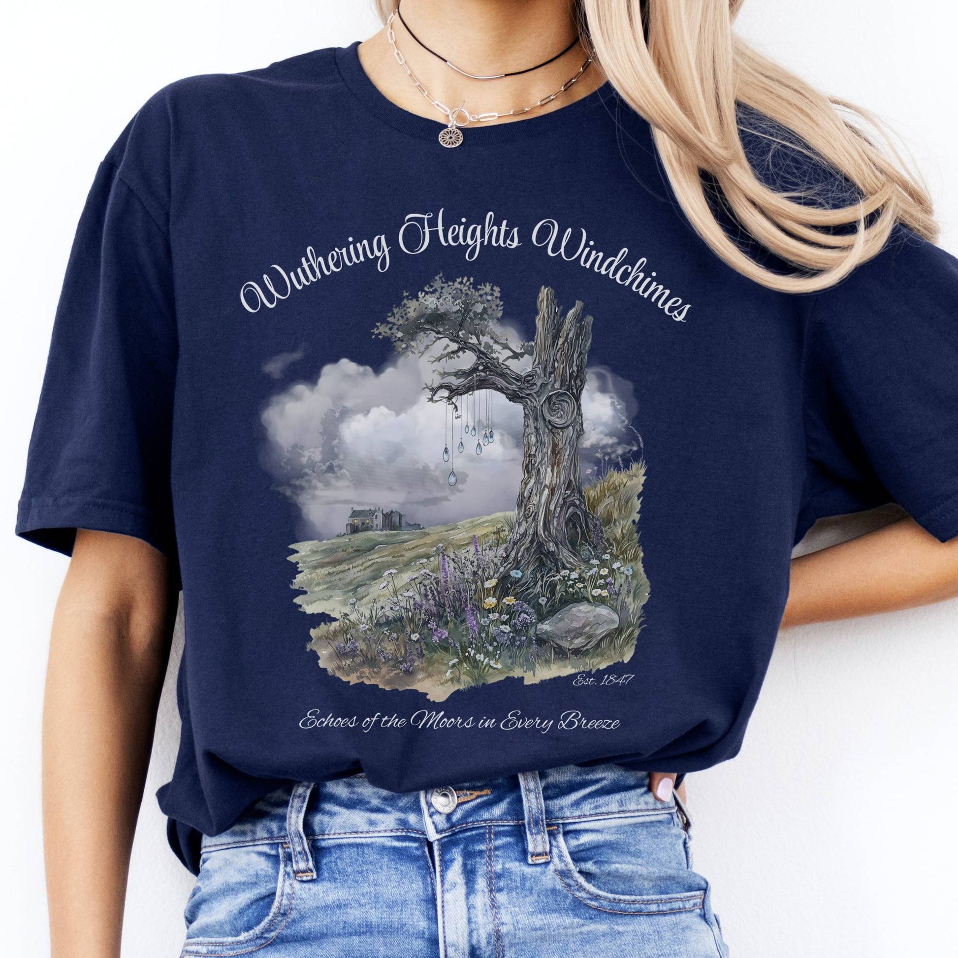 T-Shirts Wuthering Heights Windchimes Brontë T-Shirt The Mystic Eden