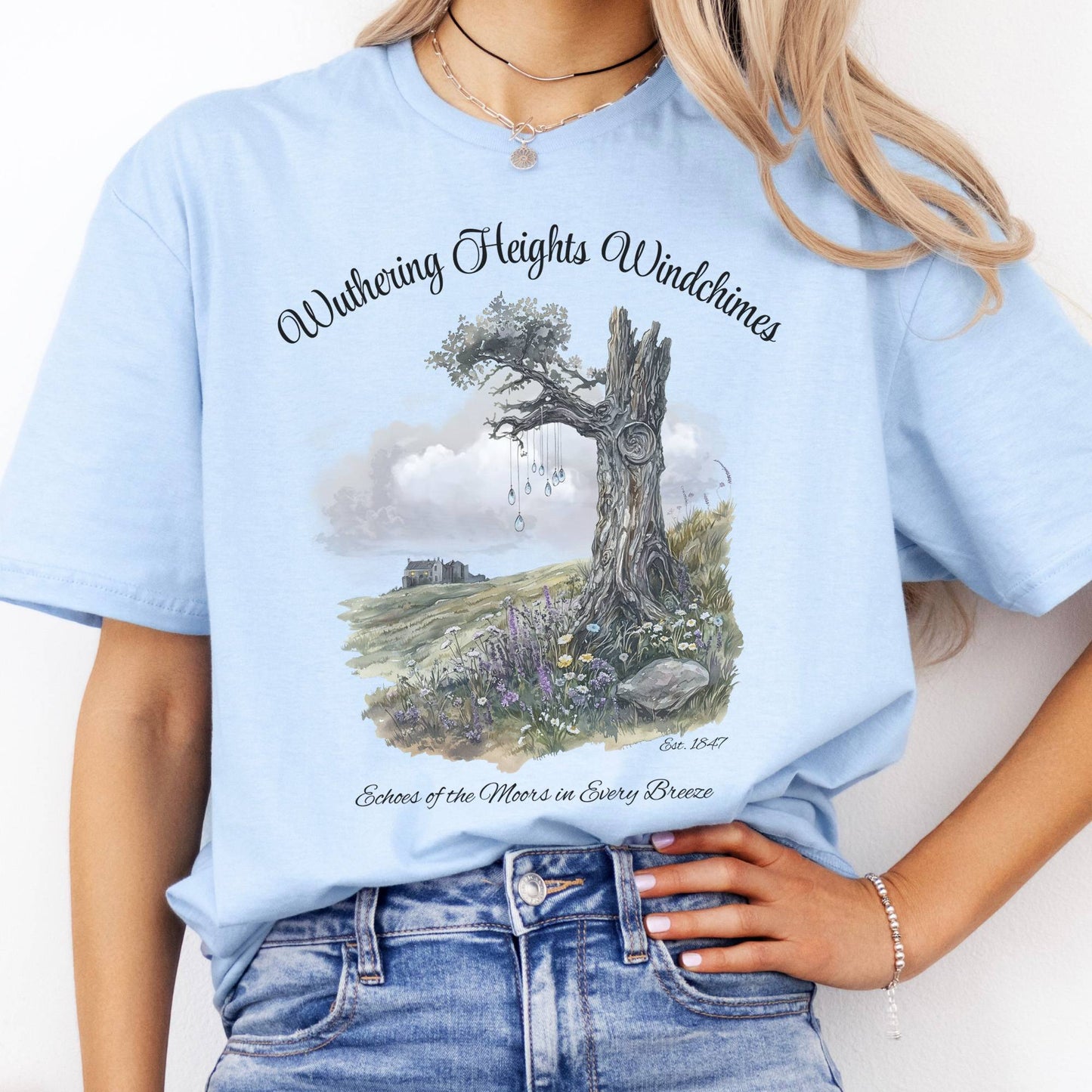 T-Shirts Wuthering Heights Windchimes Brontë T-Shirt The Mystic Eden