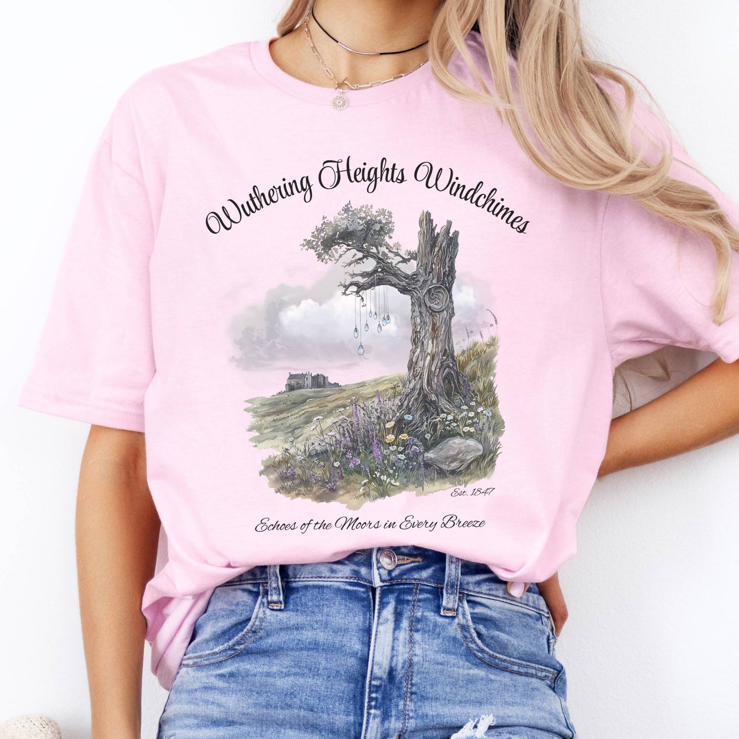 T-Shirts Wuthering Heights Windchimes Brontë T-Shirt The Mystic Eden