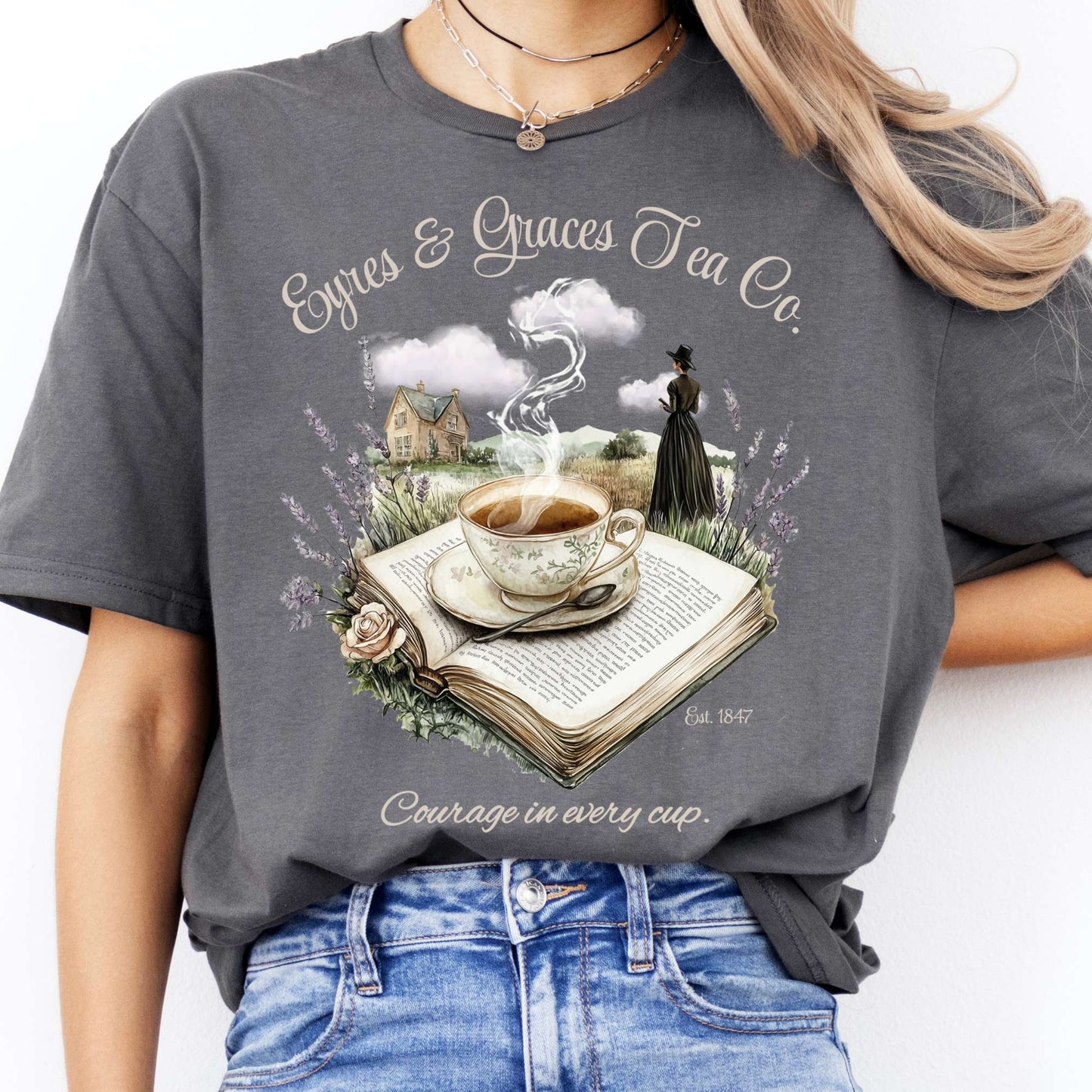 T-Shirts Eyres & Graces Tea Co Jane Eyre T-Shirt The Mystic Eden