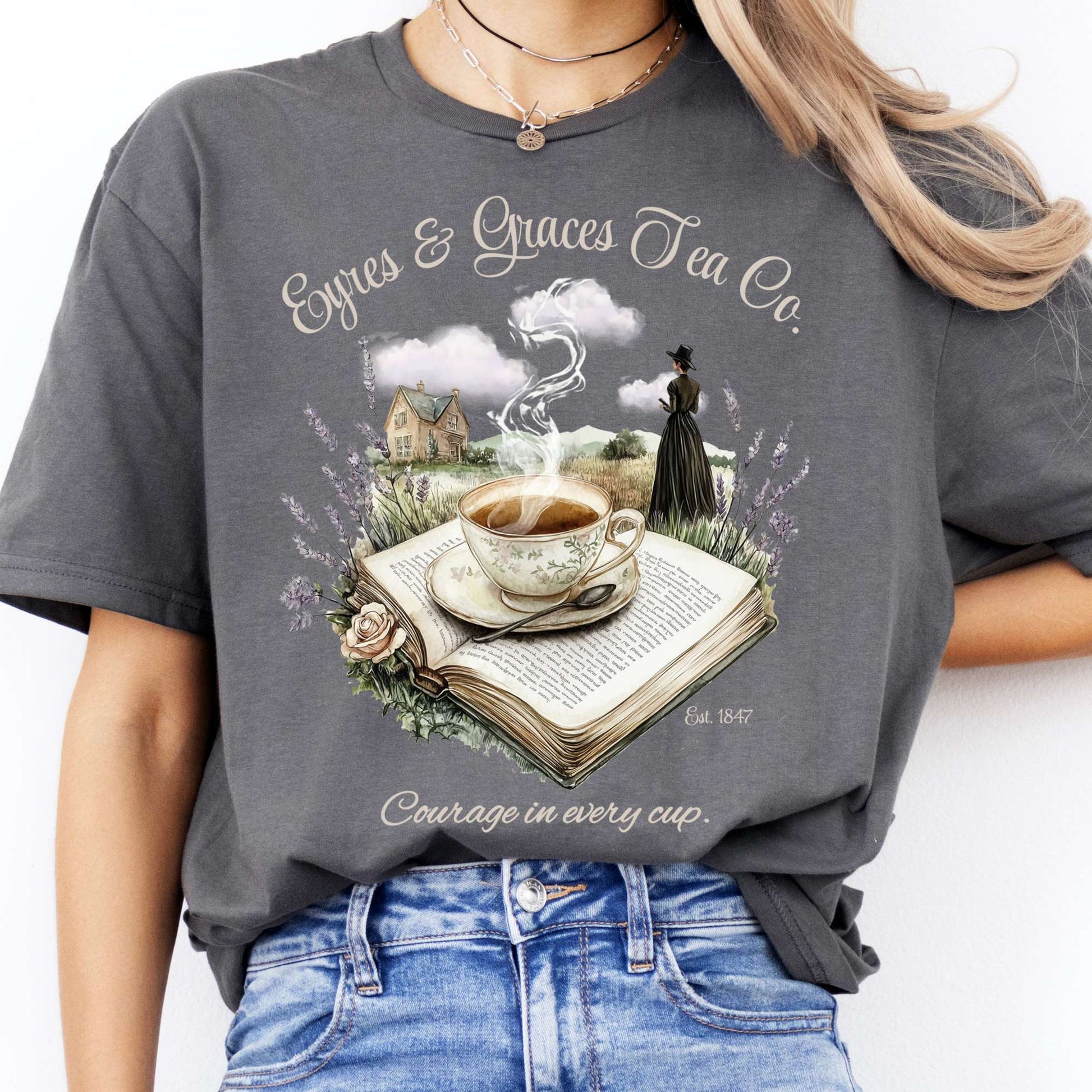 T-Shirts Eyres & Graces Tea Co Jane Eyre T-Shirt The Mystic Eden