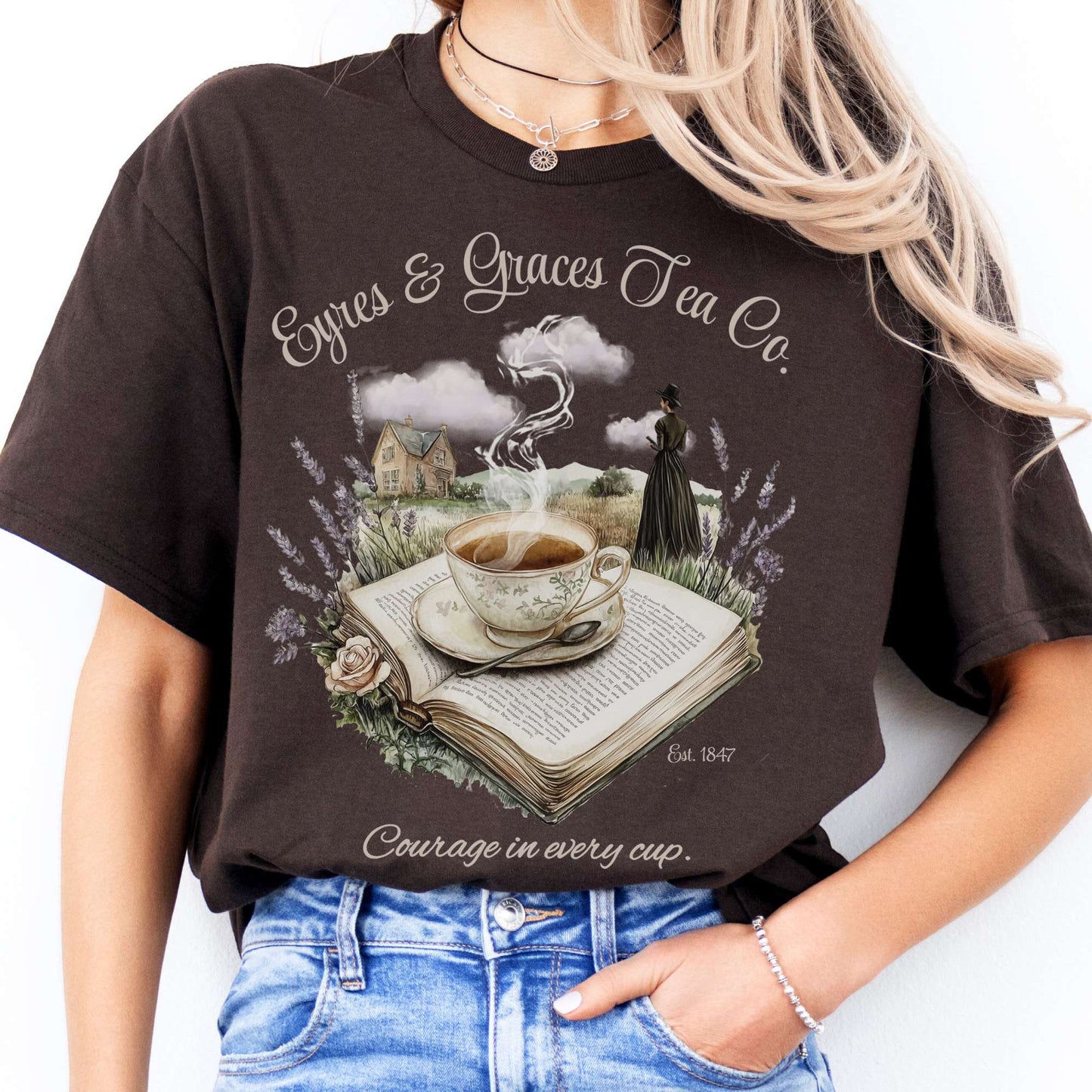 T-Shirts Eyres & Graces Tea Co Jane Eyre T-Shirt The Mystic Eden