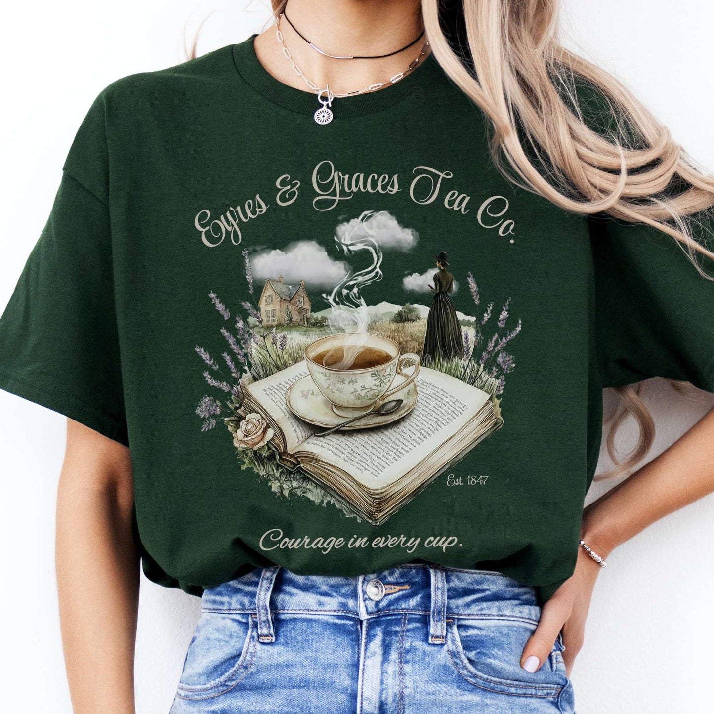 T-Shirts Eyres & Graces Tea Co Jane Eyre T-Shirt The Mystic Eden