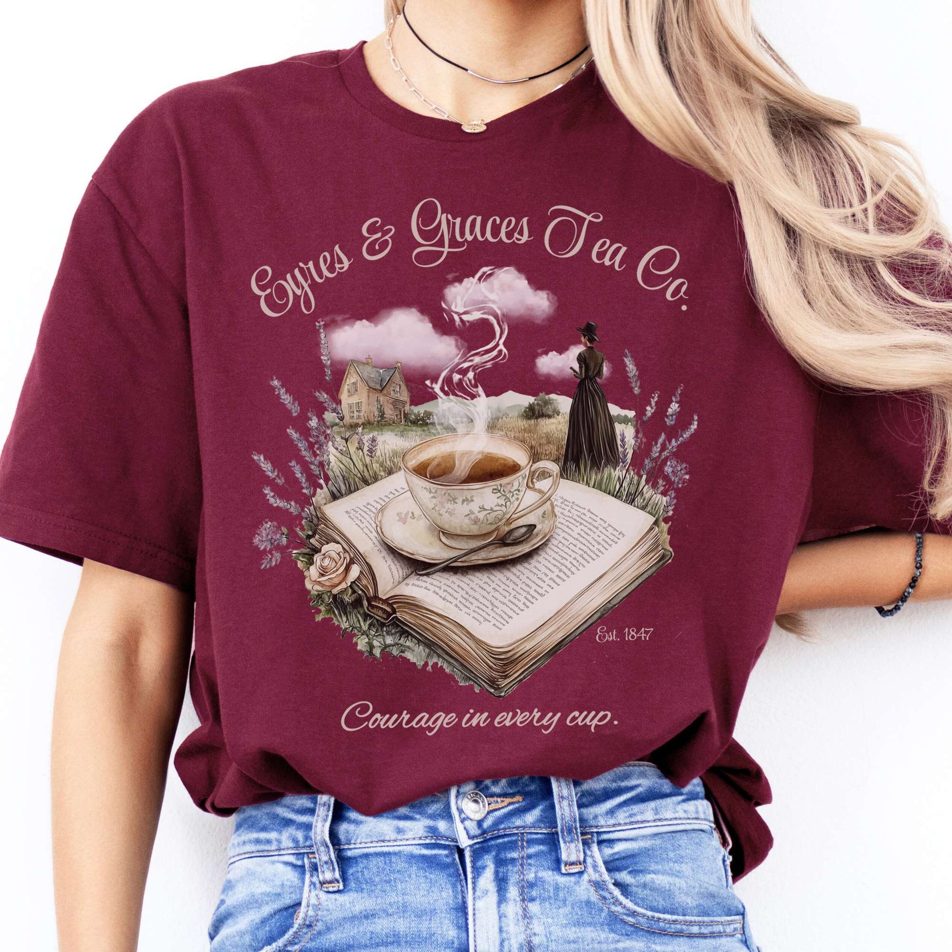 T-Shirts Eyres & Graces Tea Co Jane Eyre T-Shirt The Mystic Eden