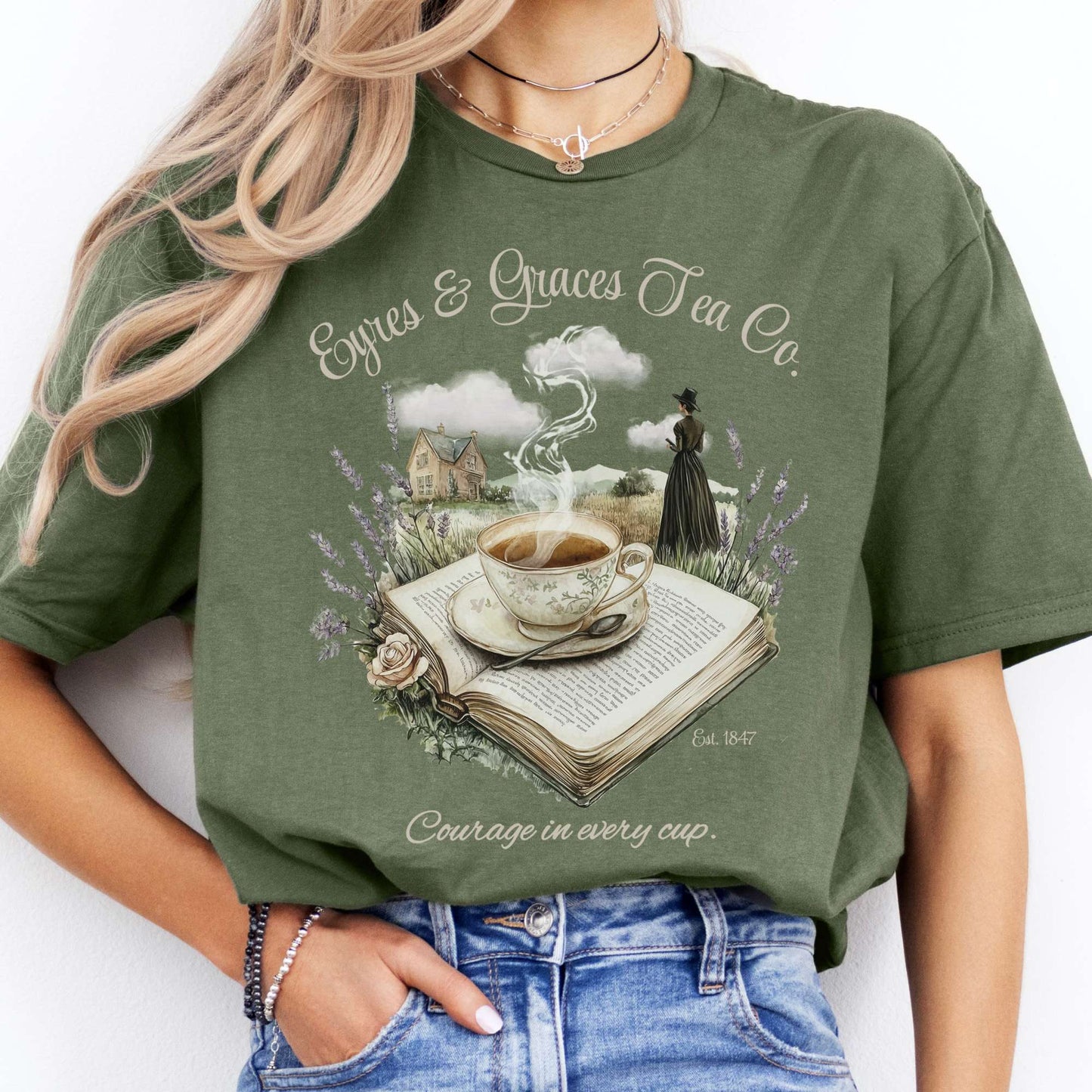 T-Shirts Eyres & Graces Tea Co Jane Eyre T-Shirt The Mystic Eden