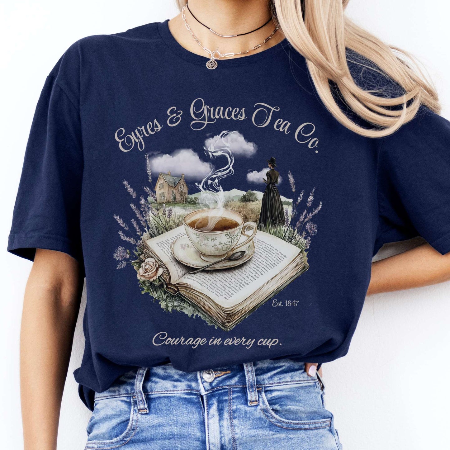 T-Shirts Eyres & Graces Tea Co Jane Eyre T-Shirt The Mystic Eden