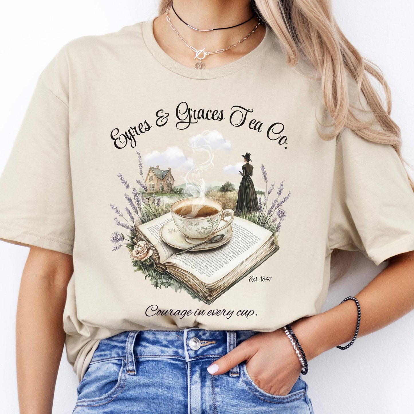 T-Shirts Eyres & Graces Tea Co Jane Eyre T-Shirt The Mystic Eden