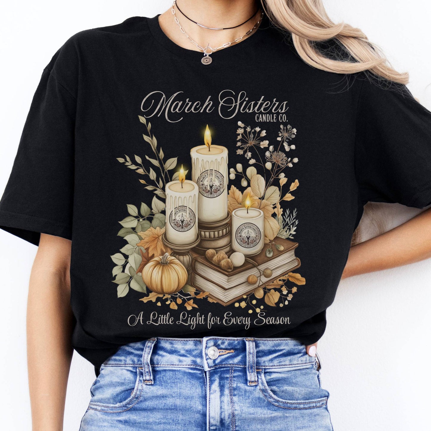 T-Shirts March Sisters Candle Co Little Women T-Shirt The Mystic Eden
