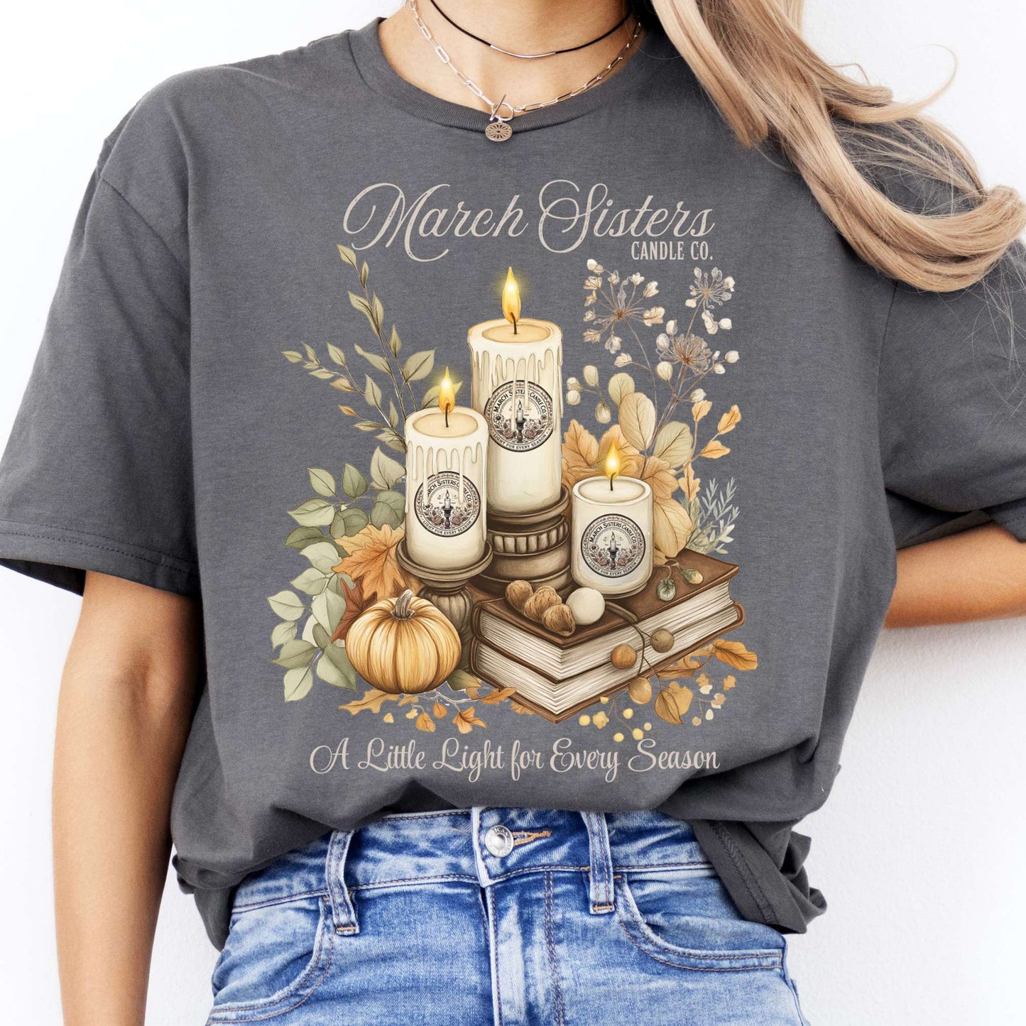 T-Shirts March Sisters Candle Co Little Women T-Shirt The Mystic Eden