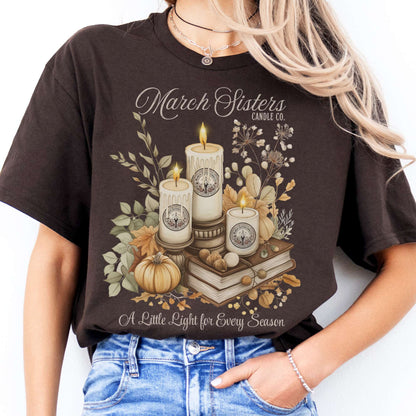 T-Shirts March Sisters Candle Co Little Women T-Shirt The Mystic Eden