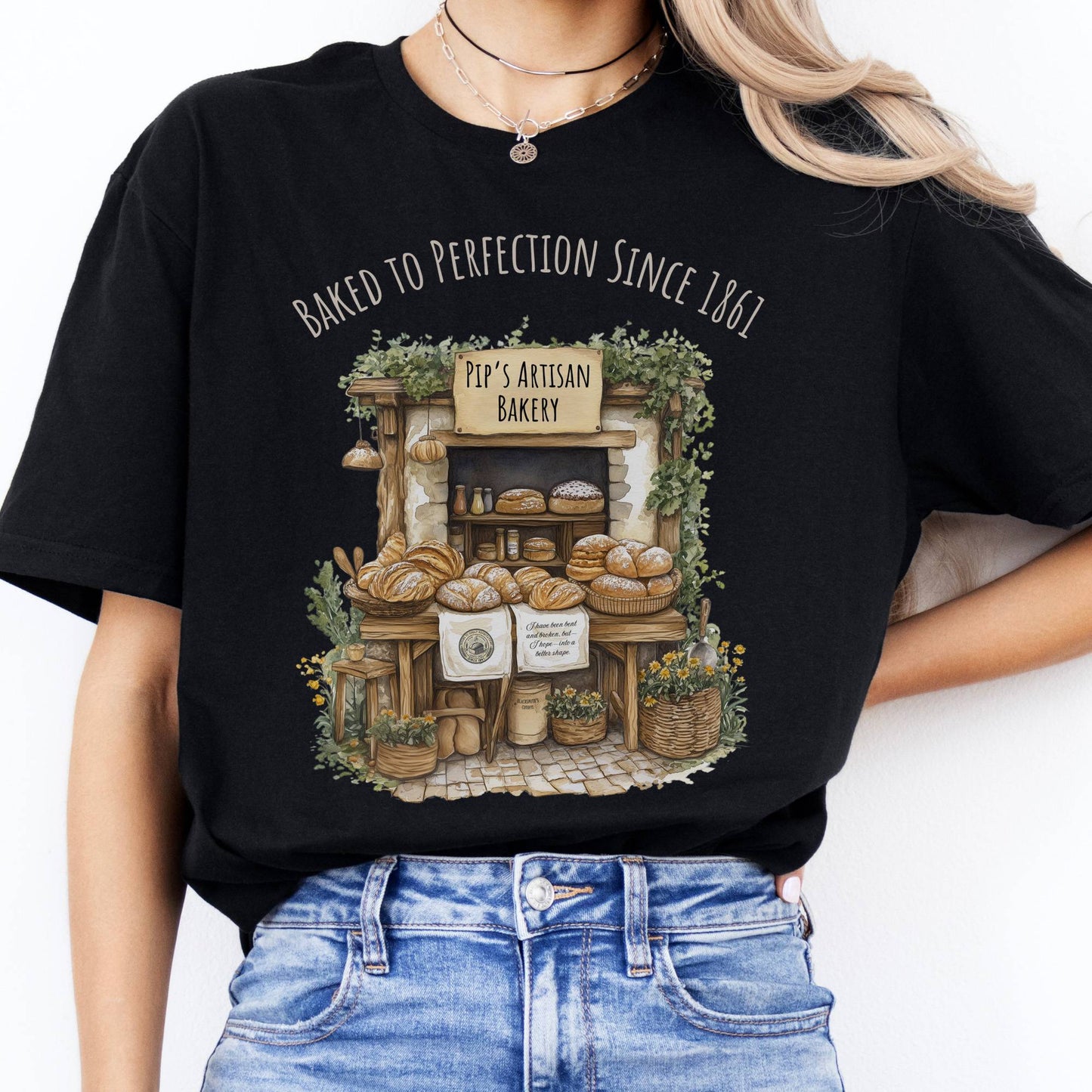 T-Shirt Pip's Artisan Bakery Great Expectations Dickens T-Shirt The Mystic Eden
