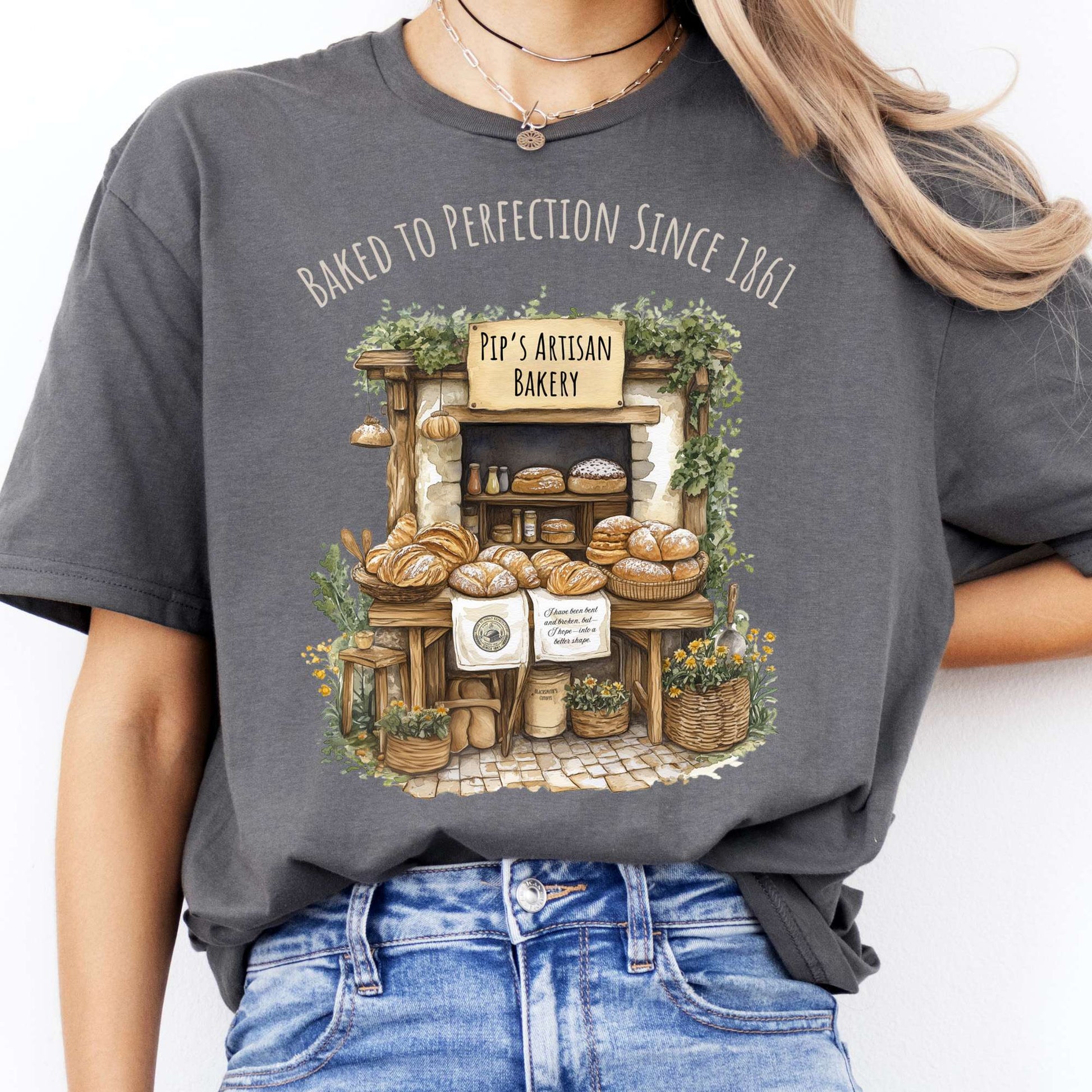 T-Shirt Pip's Artisan Bakery Great Expectations Dickens T-Shirt The Mystic Eden