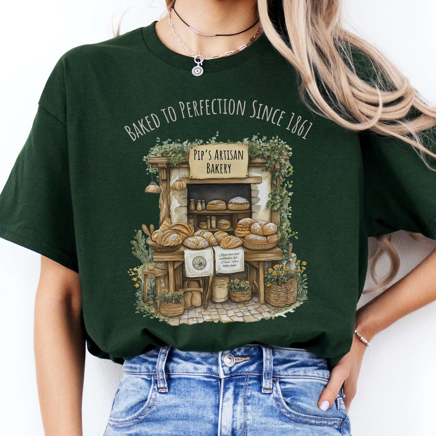 T-Shirt Pip's Artisan Bakery Great Expectations Dickens T-Shirt The Mystic Eden