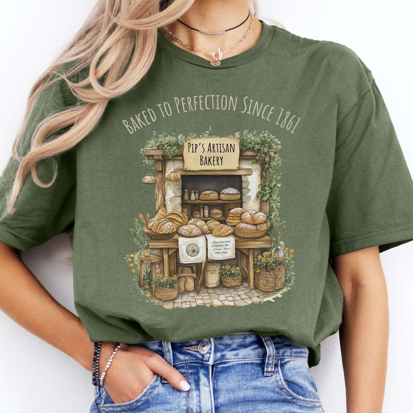 T-Shirt Pip's Artisan Bakery Great Expectations Dickens T-Shirt The Mystic Eden