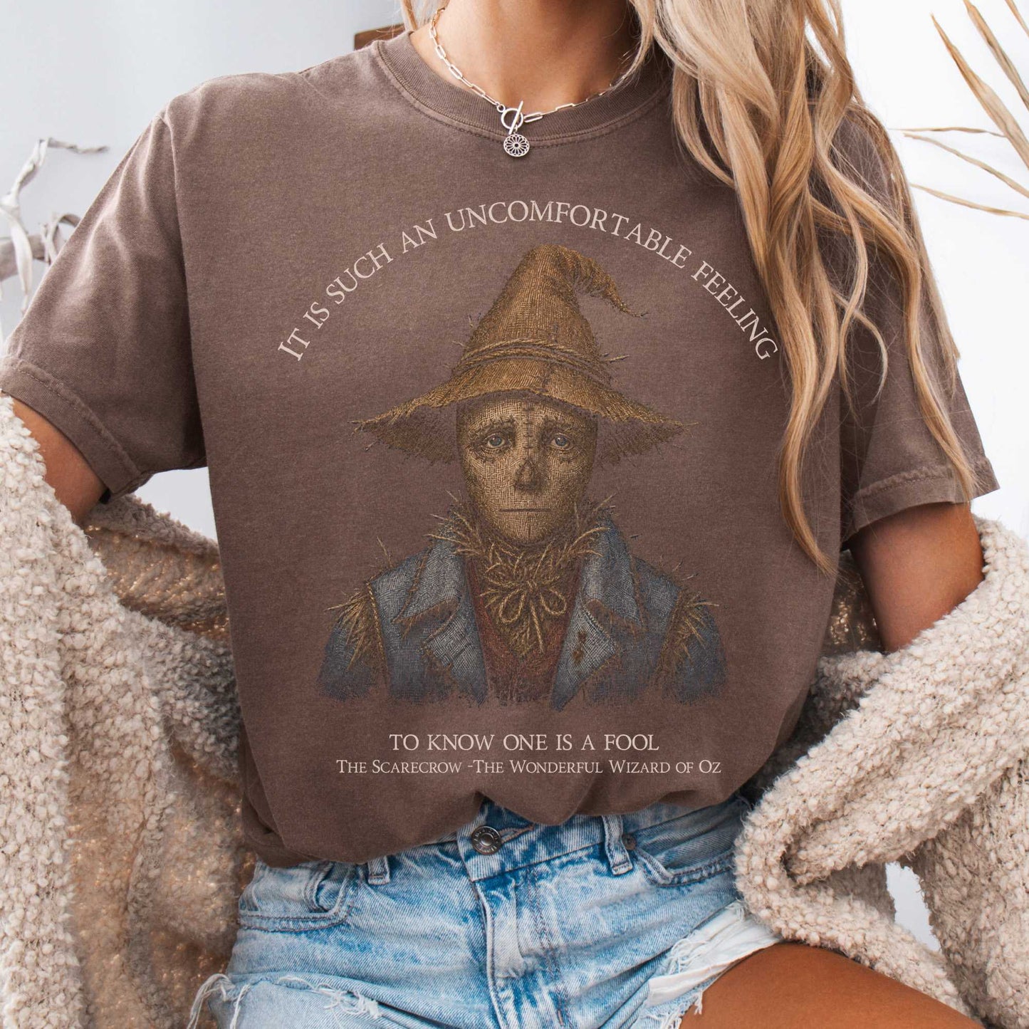 T-Shirt Espresso / S It Is Such an Uncomfortable Feeling Scarecrow T-Shirt The Mystic Eden
