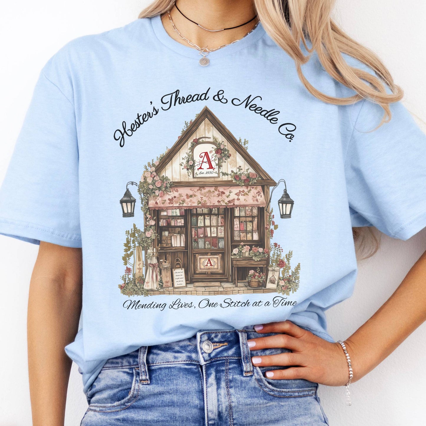 T-Shirts Hester's Thread & Needle Co. Scarlet Letter T-Shirt The Mystic Eden