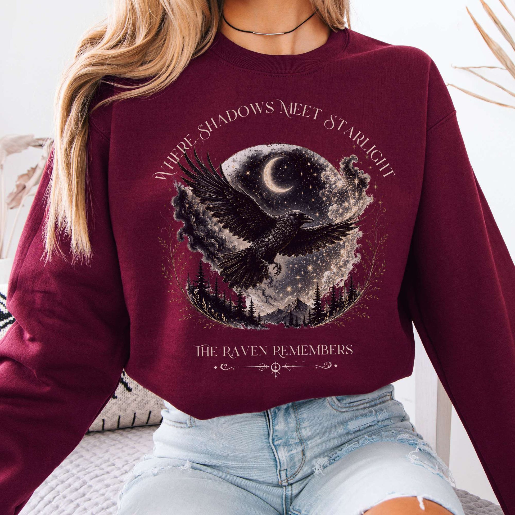 Sweatshirt Maroon / S Design 311 Crewneck Sweatshirt The Mystic Eden