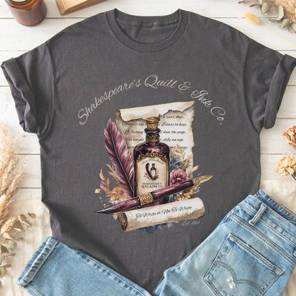T-Shirts Charcoal / S Shakespeare's Quill & Ink Co. T-Shirt The Mystic Eden