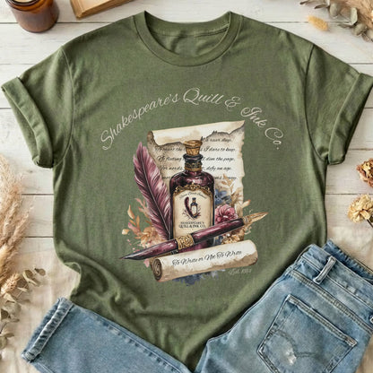 T-Shirts Military Green / S Shakespeare's Quill & Ink Co. T-Shirt The Mystic Eden