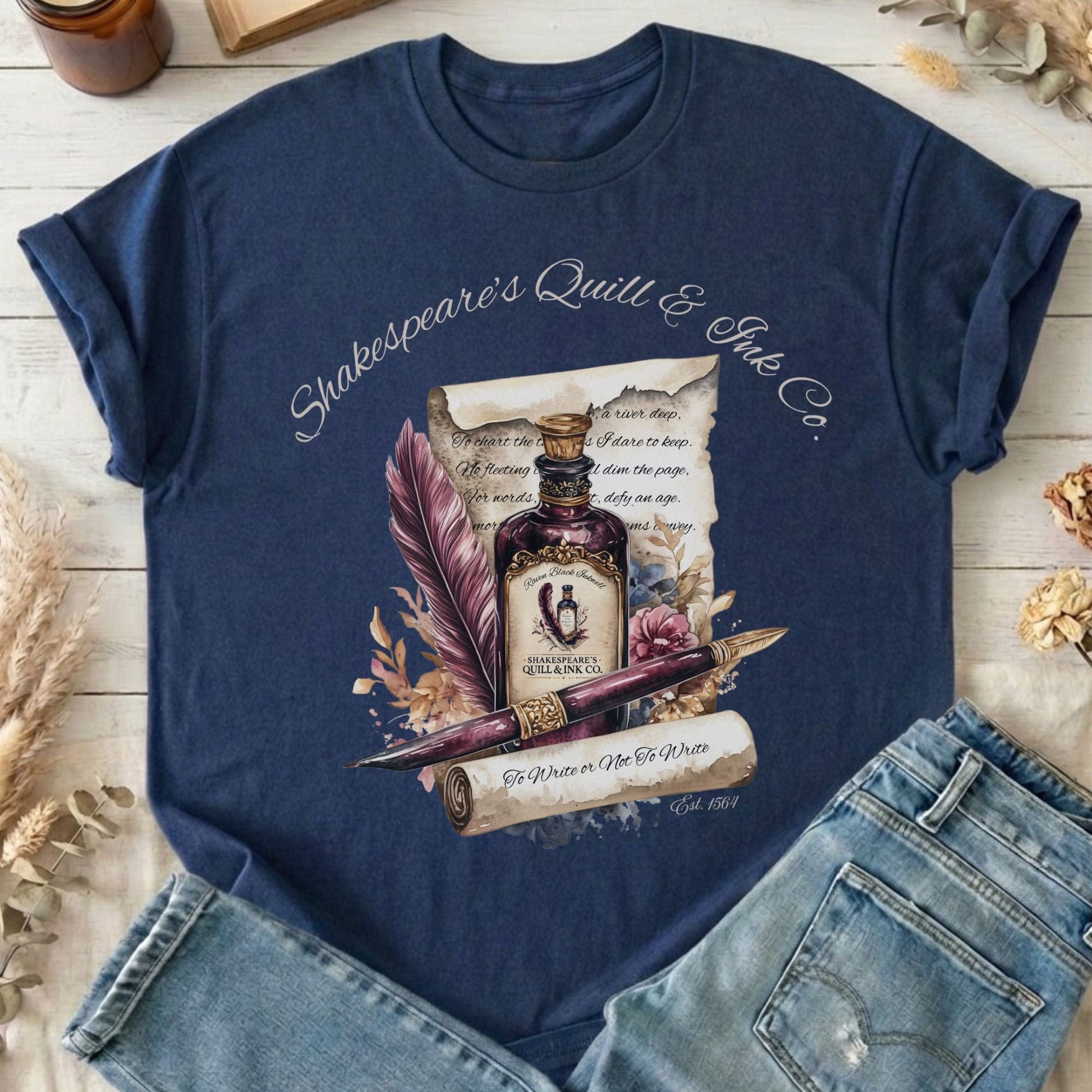 T-Shirts Navy / S Shakespeare's Quill & Ink Co. T-Shirt The Mystic Eden