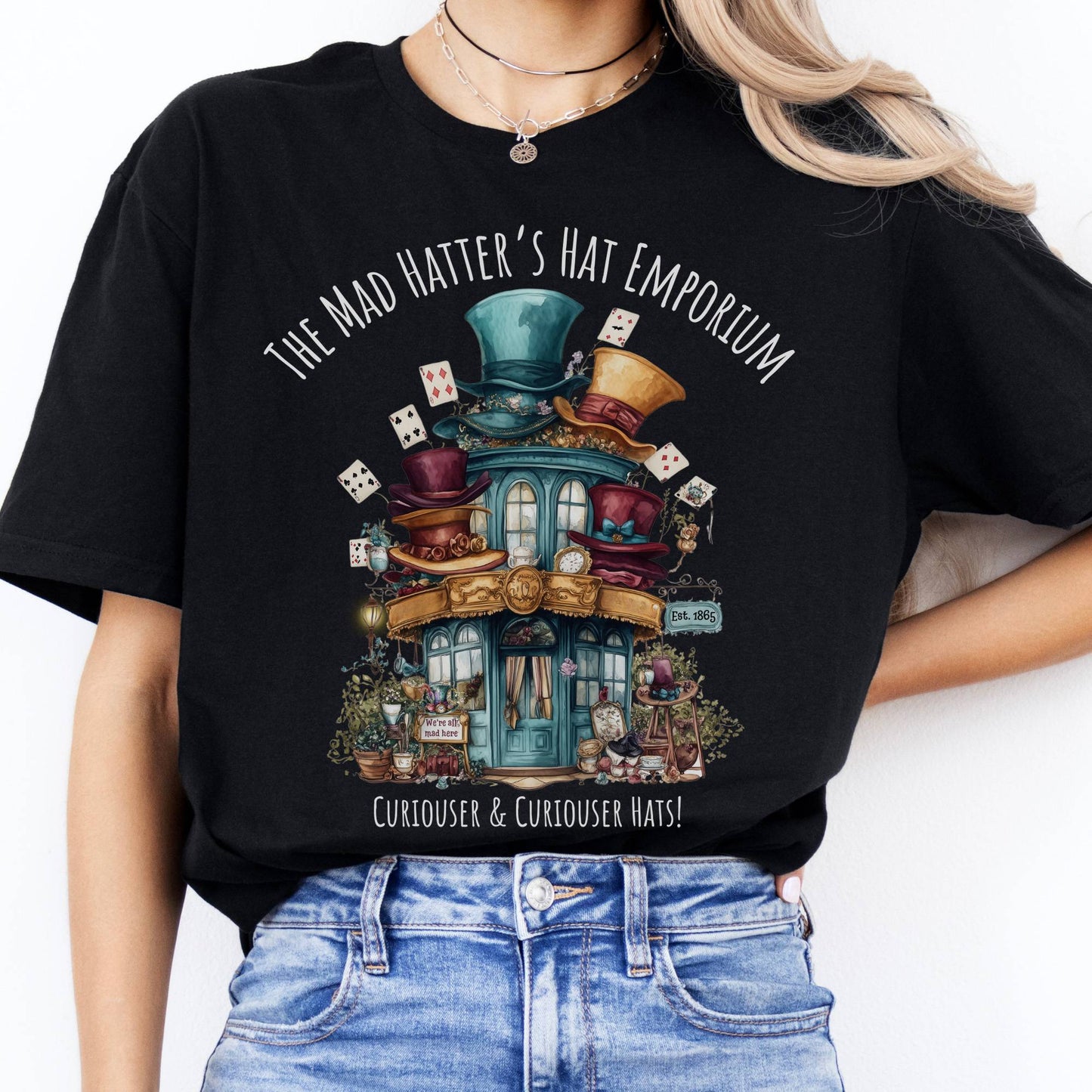 T-Shirts The Mad Hatter's Hat Emporium T-Shirt The Mystic Eden